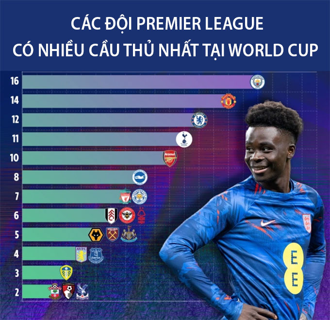 cau thu Premier League World Cup 2022